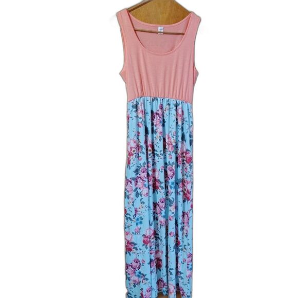 4 Shirley & Stone Long Summer Dresses S Floral Sleeveless Stripe - Picture 5 of 10
